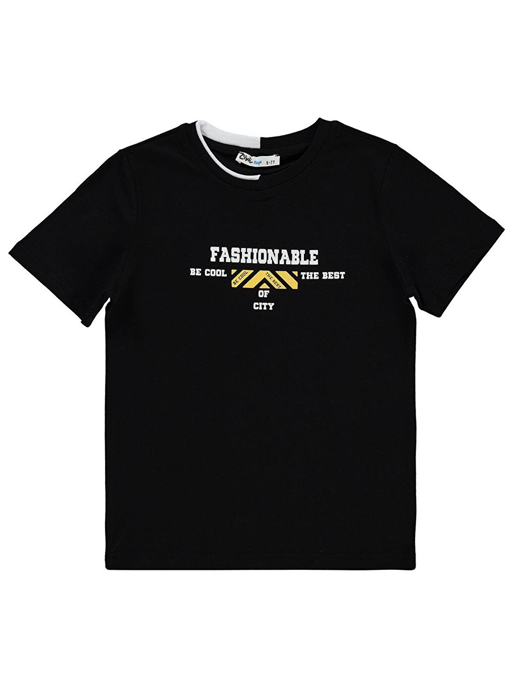 Boys Erkek Çocuk Tişört 10-13 Yaş Siyah