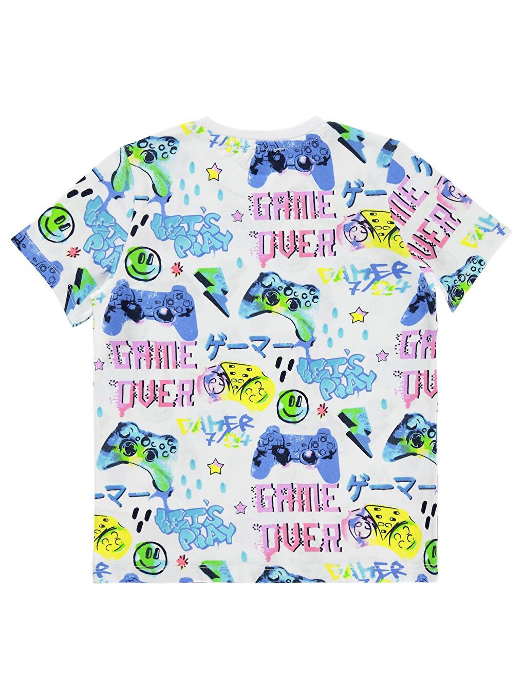 Boys Erkek Çocuk Tişört 10-13 Yaş Beyaz-1