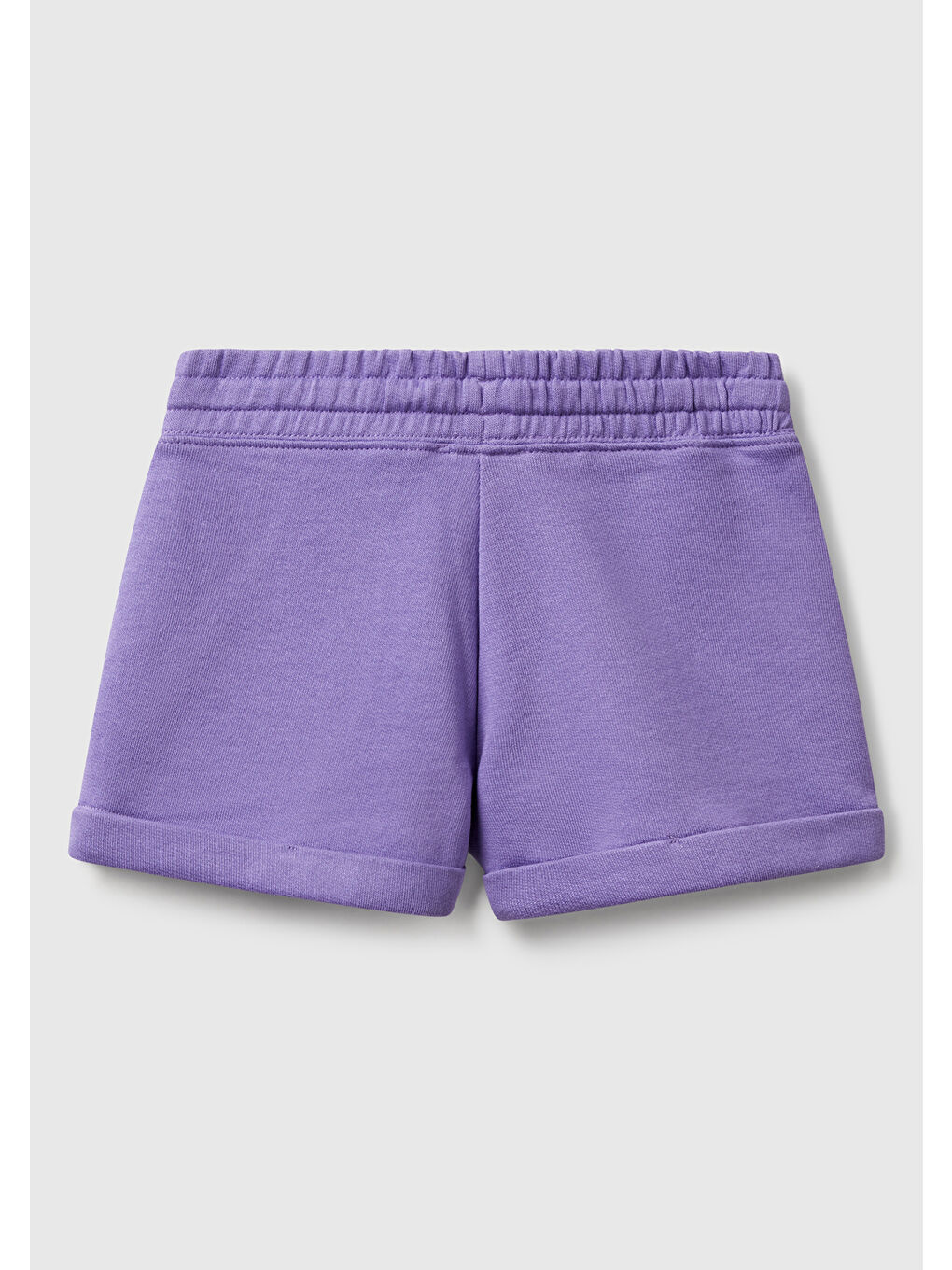 Kız Çocuk Mor Logolu Sweat Şort-1