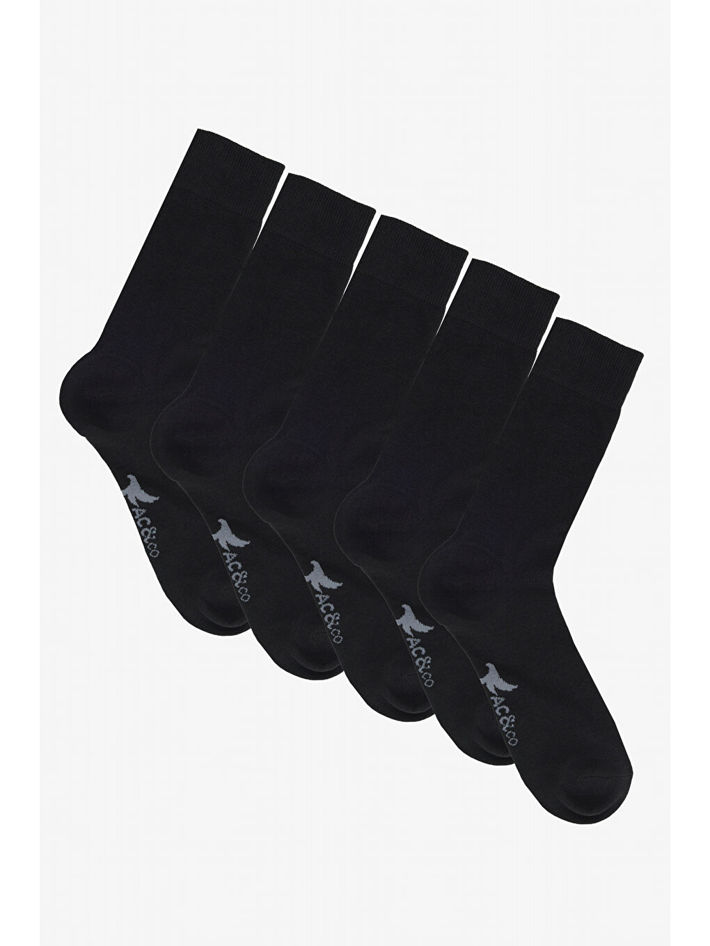 Erkek Siyah Pamuklu 5'li Paket Soket Çorap