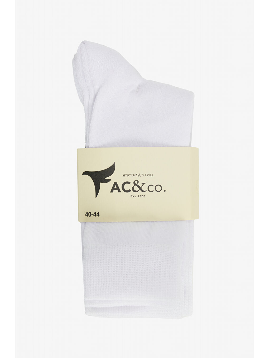 Erkek Beyaz Pamuklu 5'li Paket Soket Çorap-1