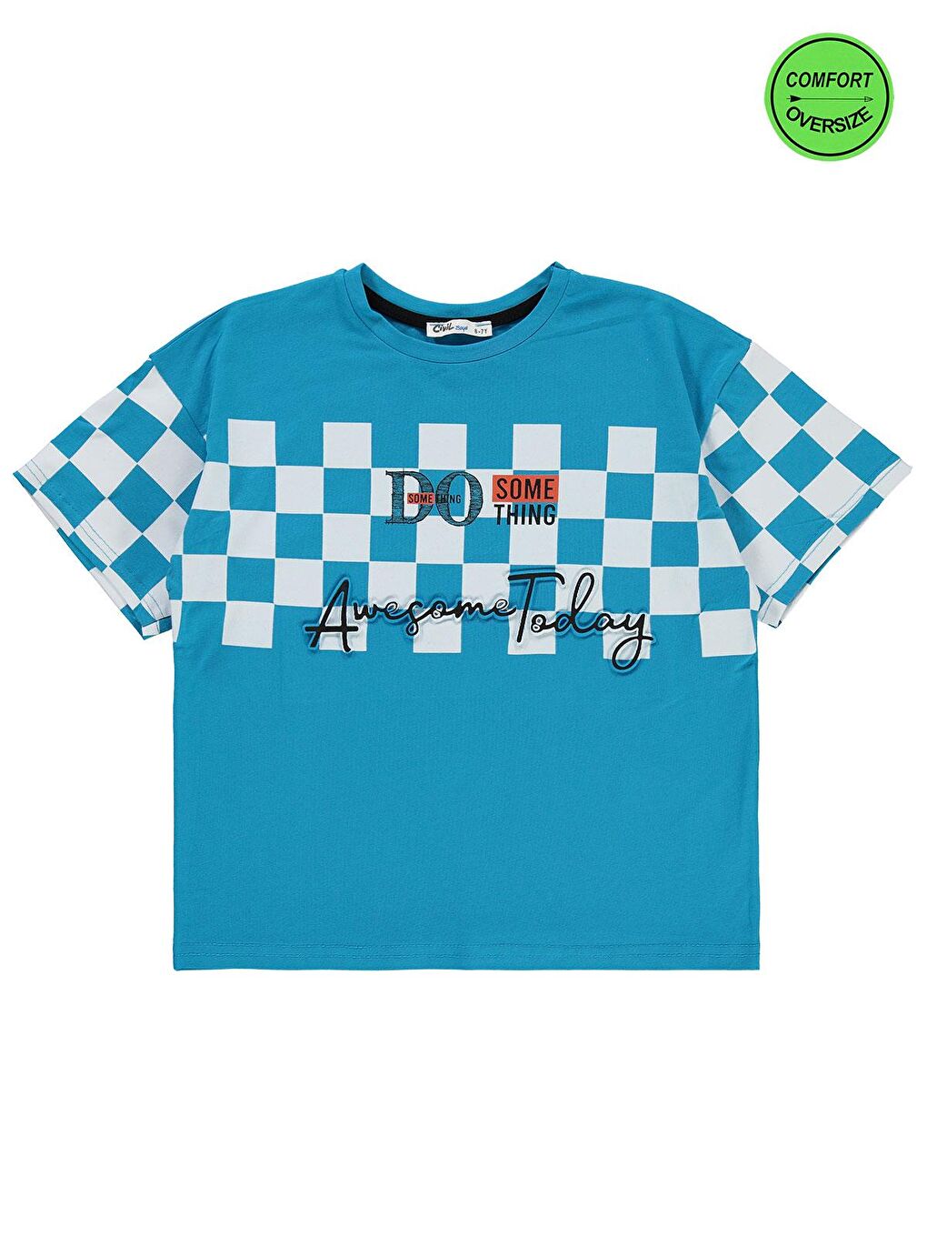 Boys Erkek Çocuk Tişört 6-9 Yaş Mavi