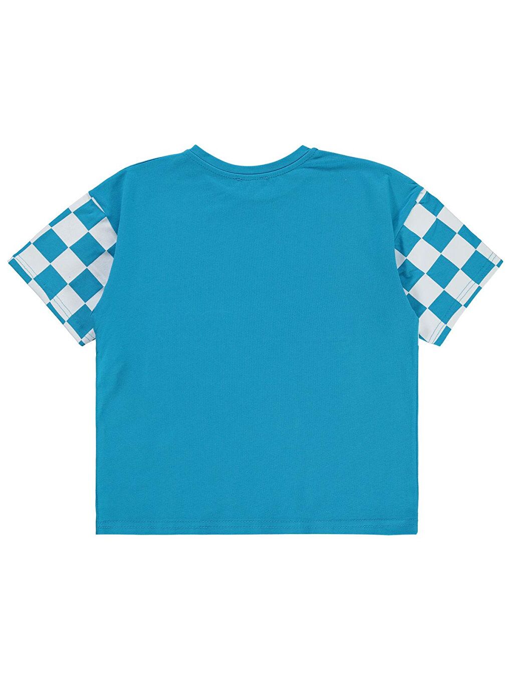 Boys Erkek Çocuk Tişört 6-9 Yaş Mavi-1