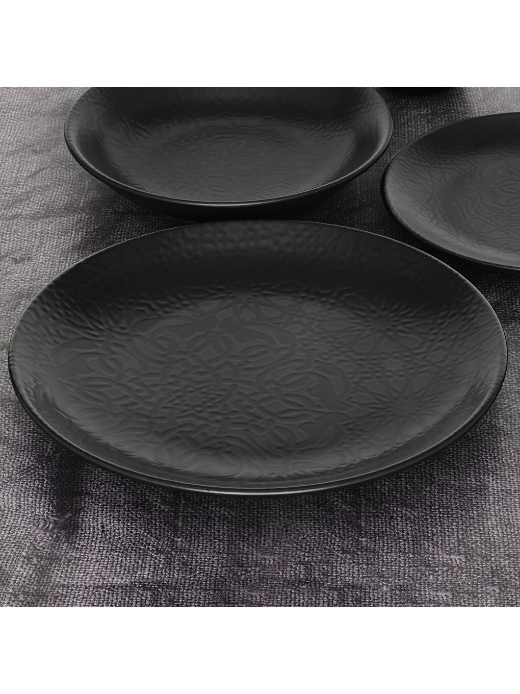 Ekru Matt 4 Parça 27 Cm Pasta Takımı-1