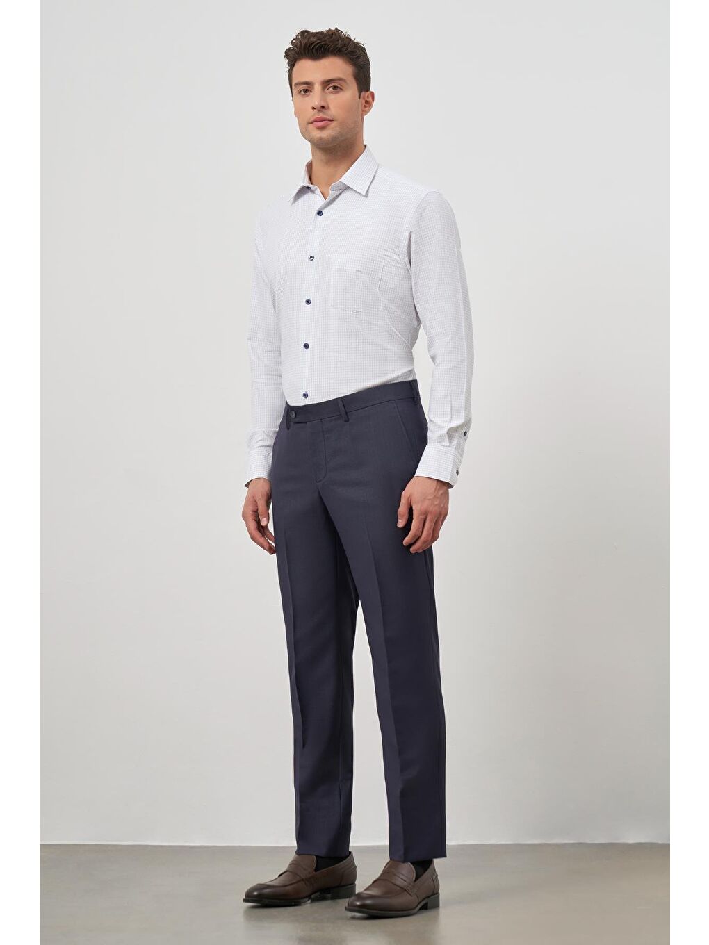 İMZA Lacivert Yandan Cepli Slim Fit Classic Pantolon 1003245152 - 2