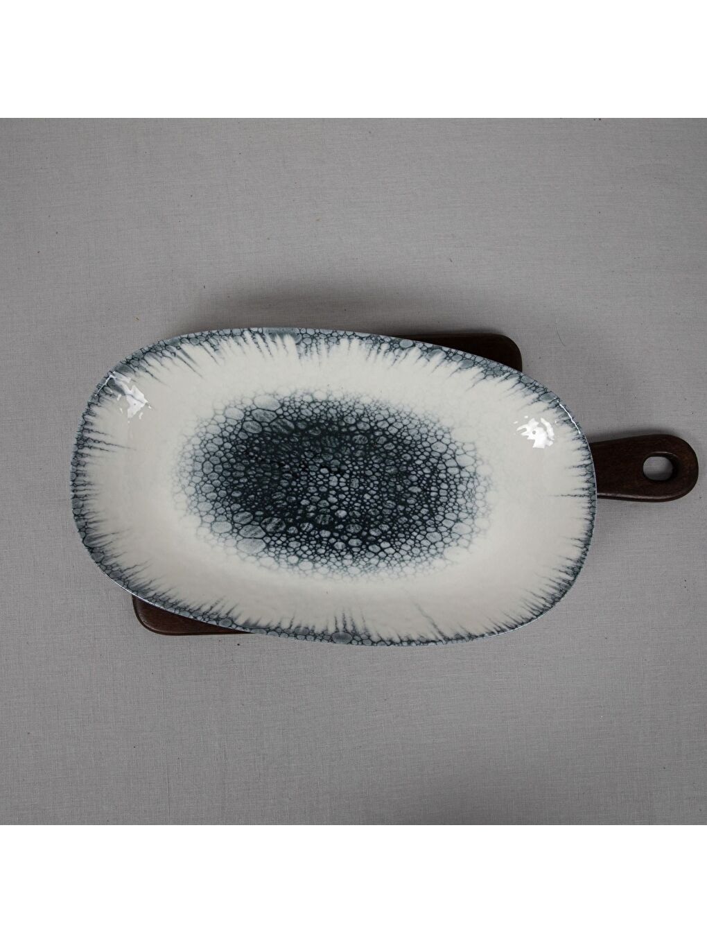 Ekru Antares 2 Parça 29 Cm Bone Kayık Tabak-2