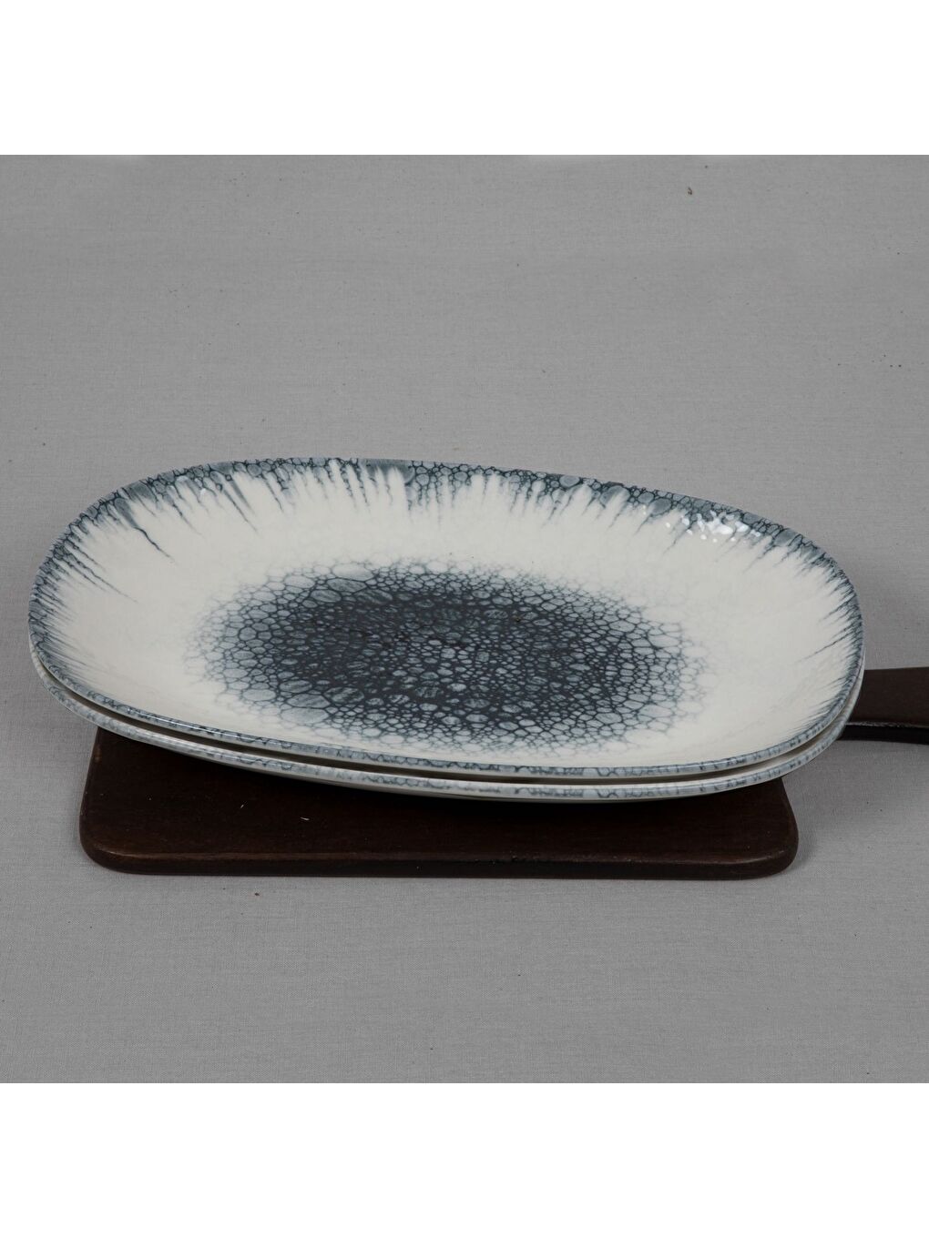 Ekru Antares 2 Parça 29 Cm Bone Kayık Tabak-3