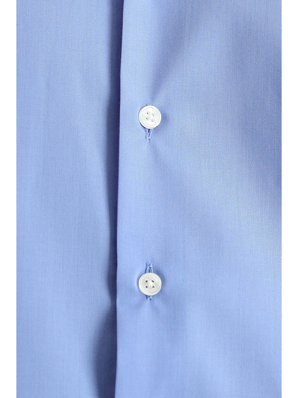 Mavi Uzun Kol Slim Fit Dar Kesim Non Iron Ütü Gerektirmeyen Pamuklu Düğmeli Yaka Büyük Beden Gömlek-6