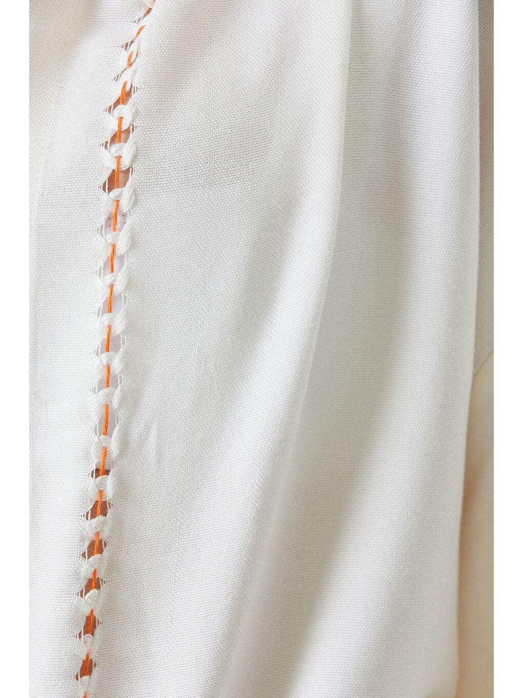 Serene Peştamal Bornoz - Turuncu Örgü Ajur-2