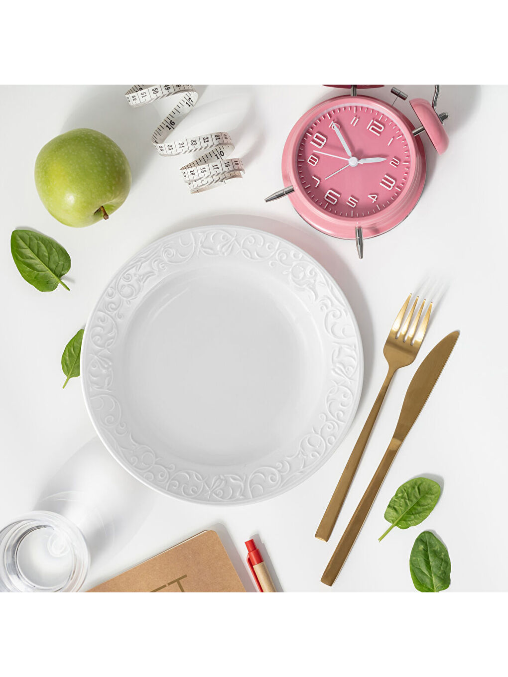 Ekru Bahar Dalı 6 Adet 22 Cm Çukur Yemek Tabağı-1