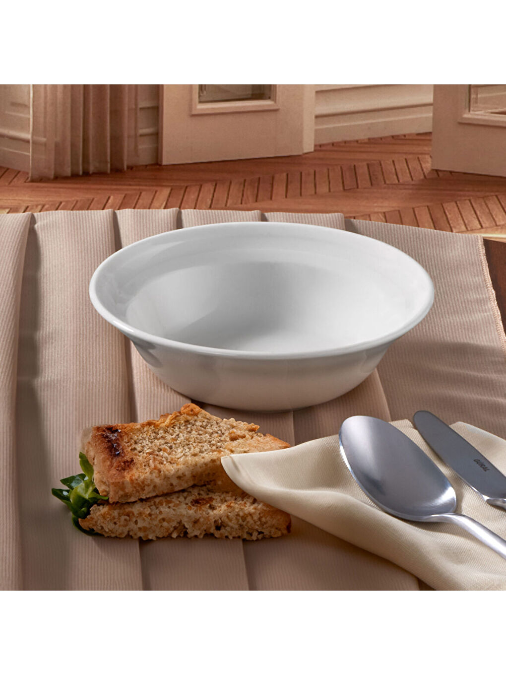 Ekru Lizbon 2 Adet 19 Cm Salata Kasesi