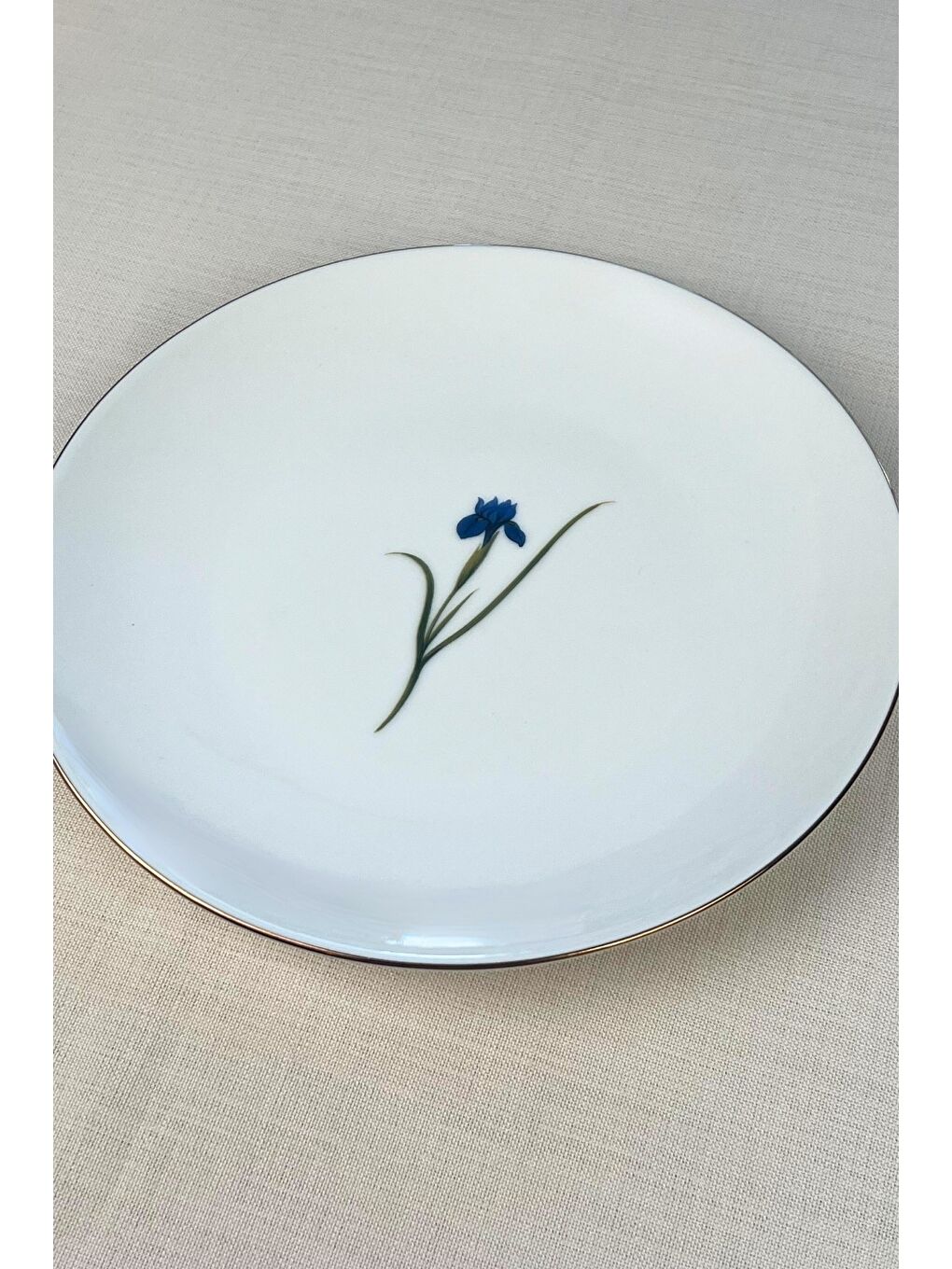 Karışık Porselen Natura Karma Altın Yaldız Servis Tabağı 24,50cm 6 lı-3