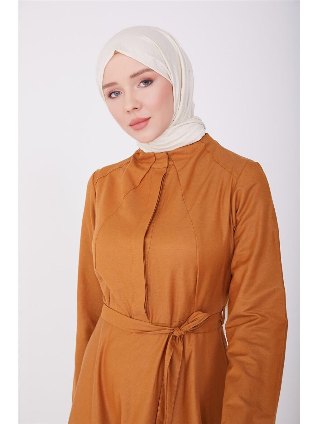 ARMİNE Camel Kesikli Elbise 23Y9664 - 1