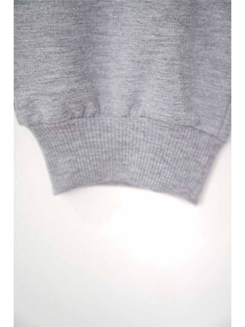 Baskılı Bağcıklı Gri Melanj Renk Erkek Çocuk Eşofman Tek Alt-4