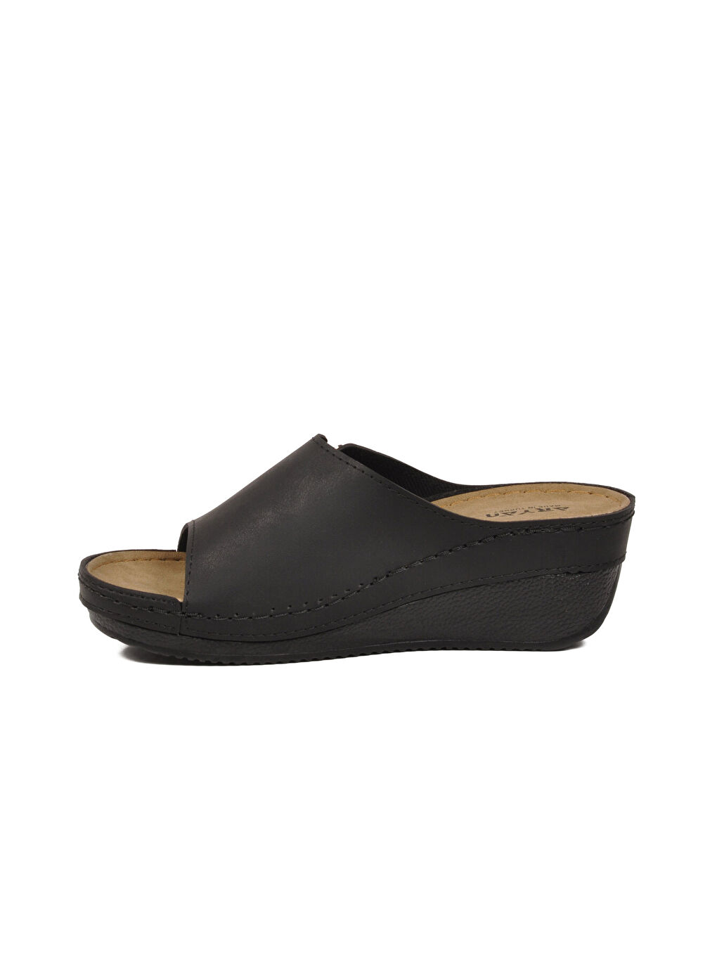 Siyah Anatomik Kadın Topuklu Terlik 38-973 RR Z-1