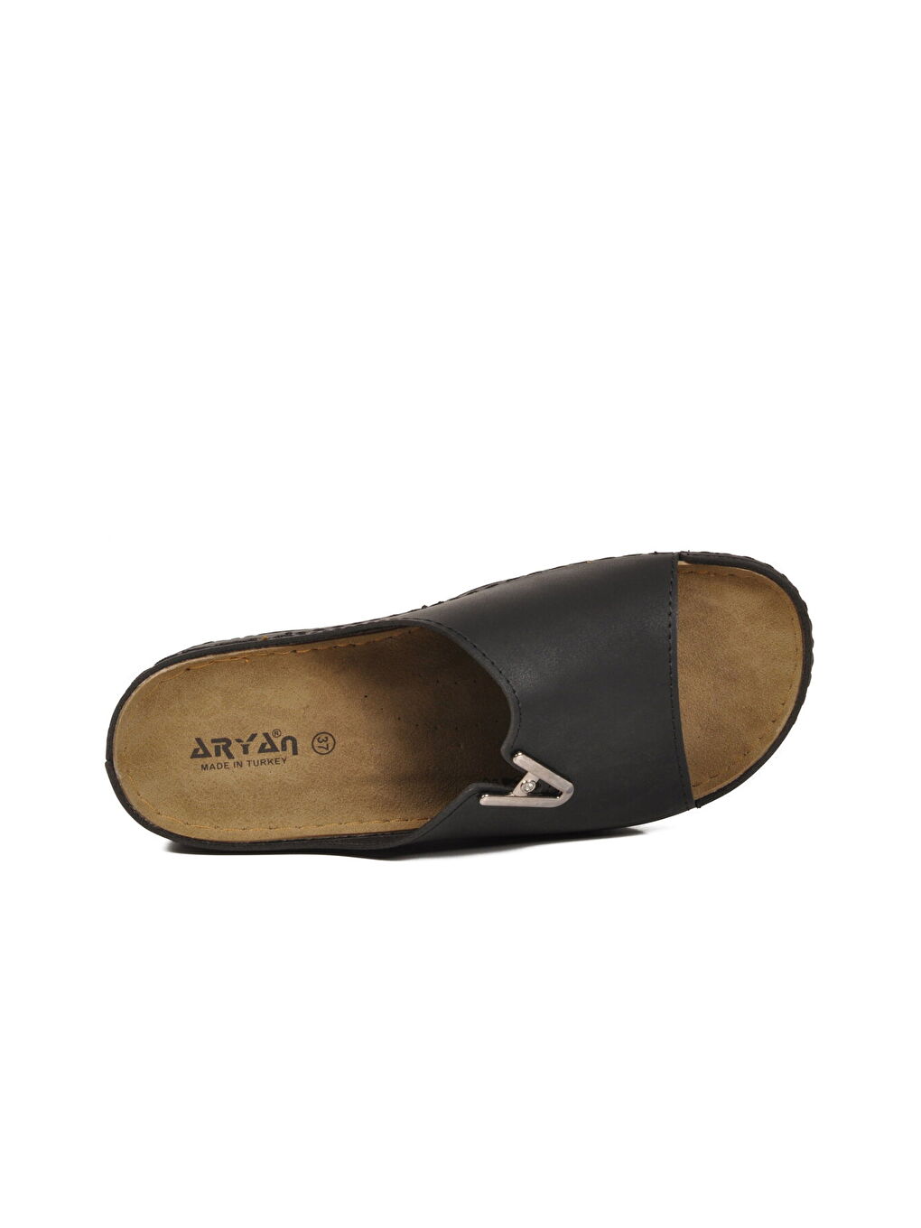 Siyah Anatomik Kadın Topuklu Terlik 38-973 RR Z-3