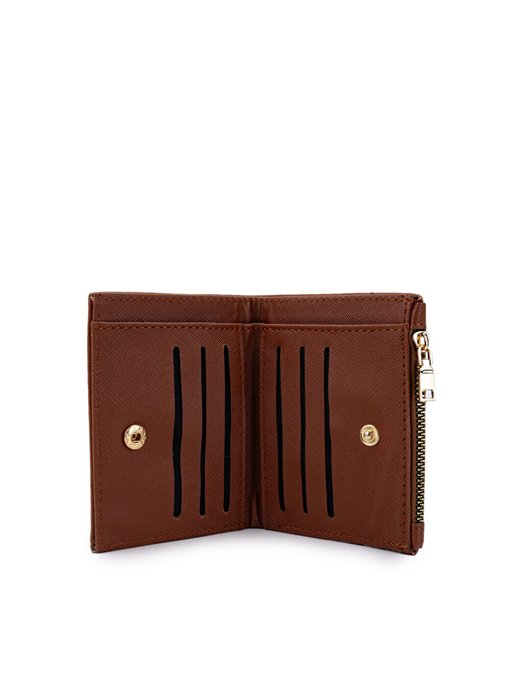 Kahverengi Suni Deri Kadın Cüzdan Taba MN108-1