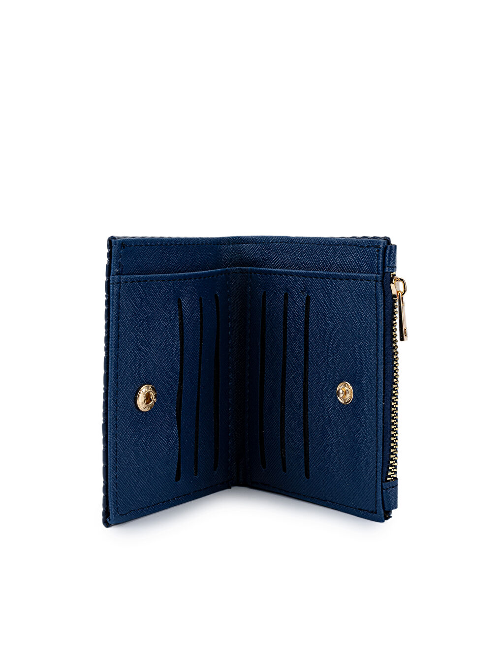 Suni Deri Kadın Cüzdan Lacivert MN108-1