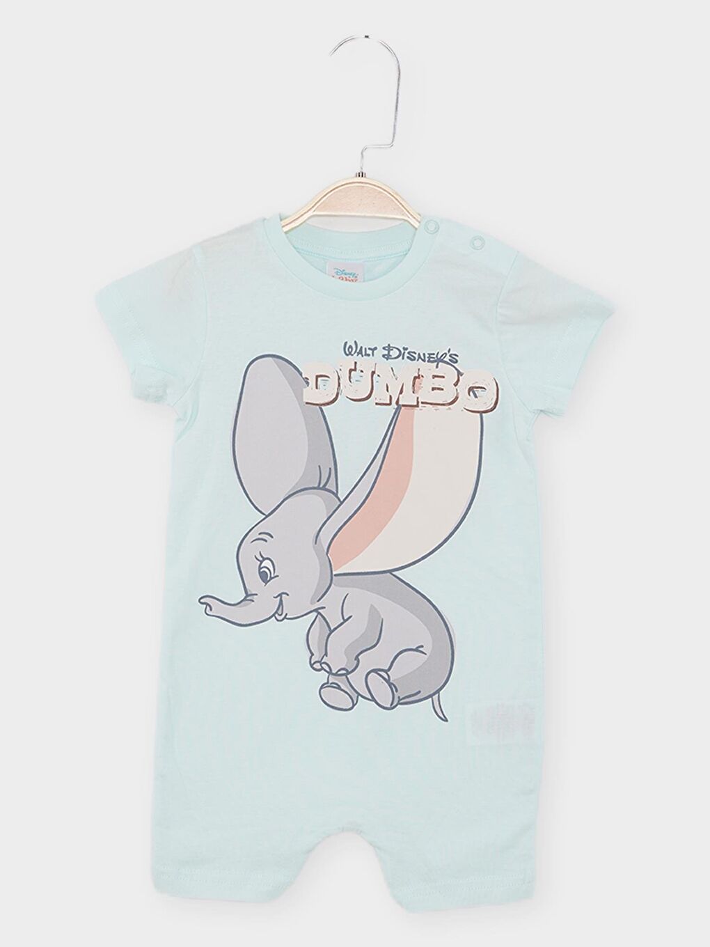 Turkuaz Dumbo Erkek Bebek Kısa Tulum 21829