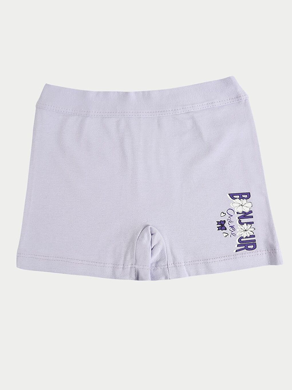 6'Lı Kız Çocuk Pamuklu Bonjour & Cherry Karışık Boxer Şort-5