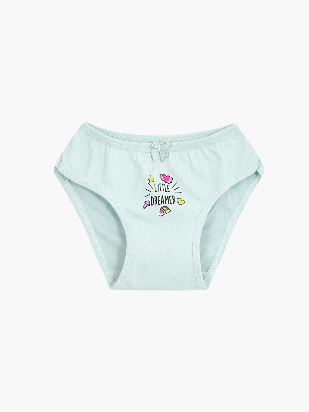 3'Lü Kız Çocuk Pamuklu Rainbow Karışık Külot-1