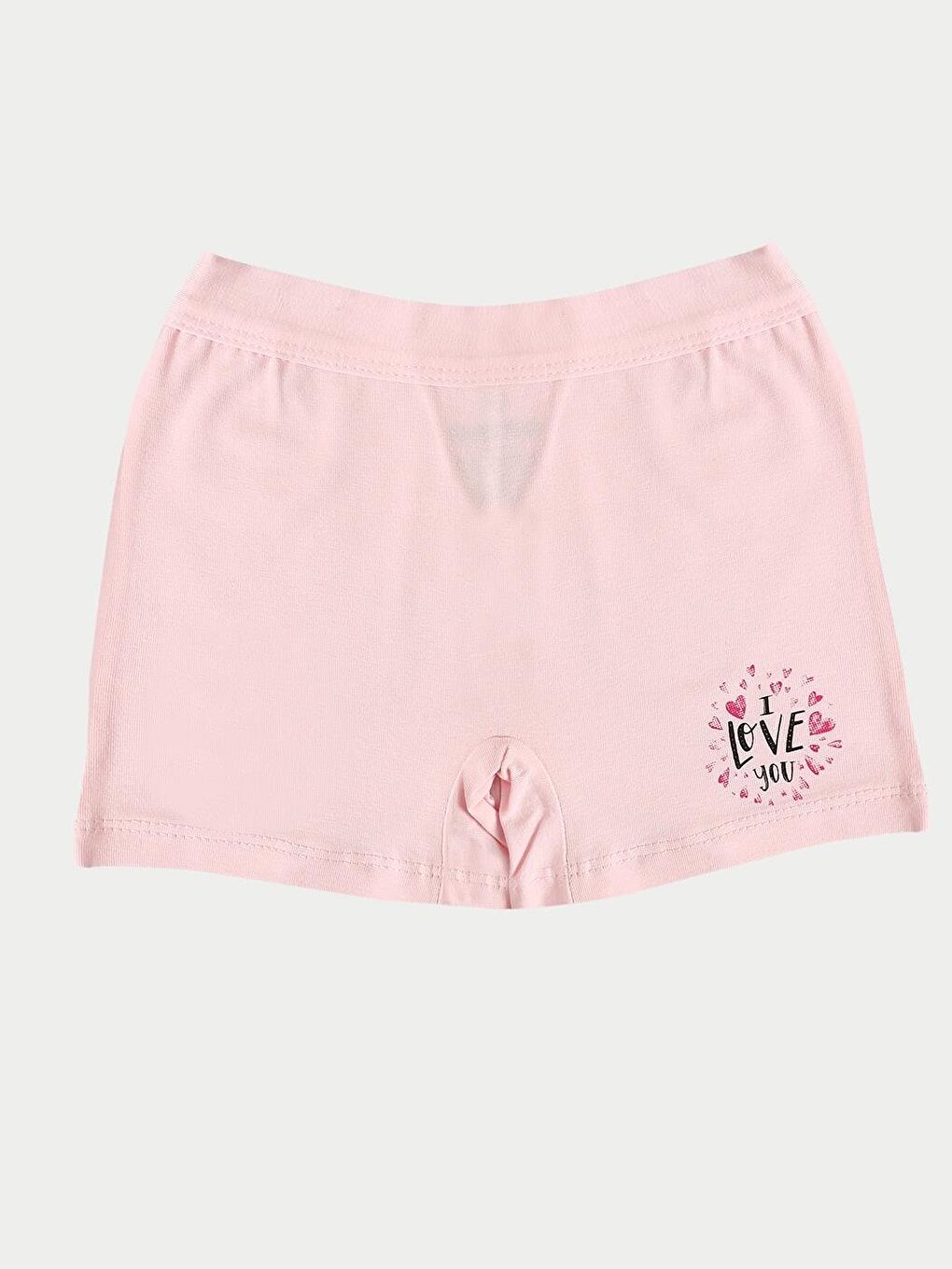 6'Lı Kız Çocuk Pamuklu Bonjour & Cherry Karışık Boxer Şort-6