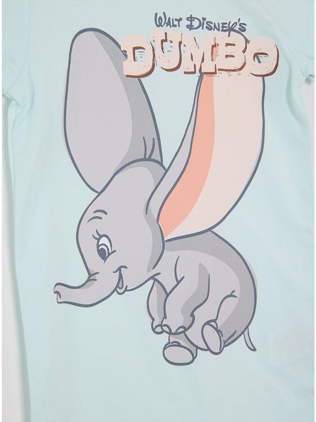 Turkuaz Dumbo Erkek Bebek Kısa Tulum 21829-2