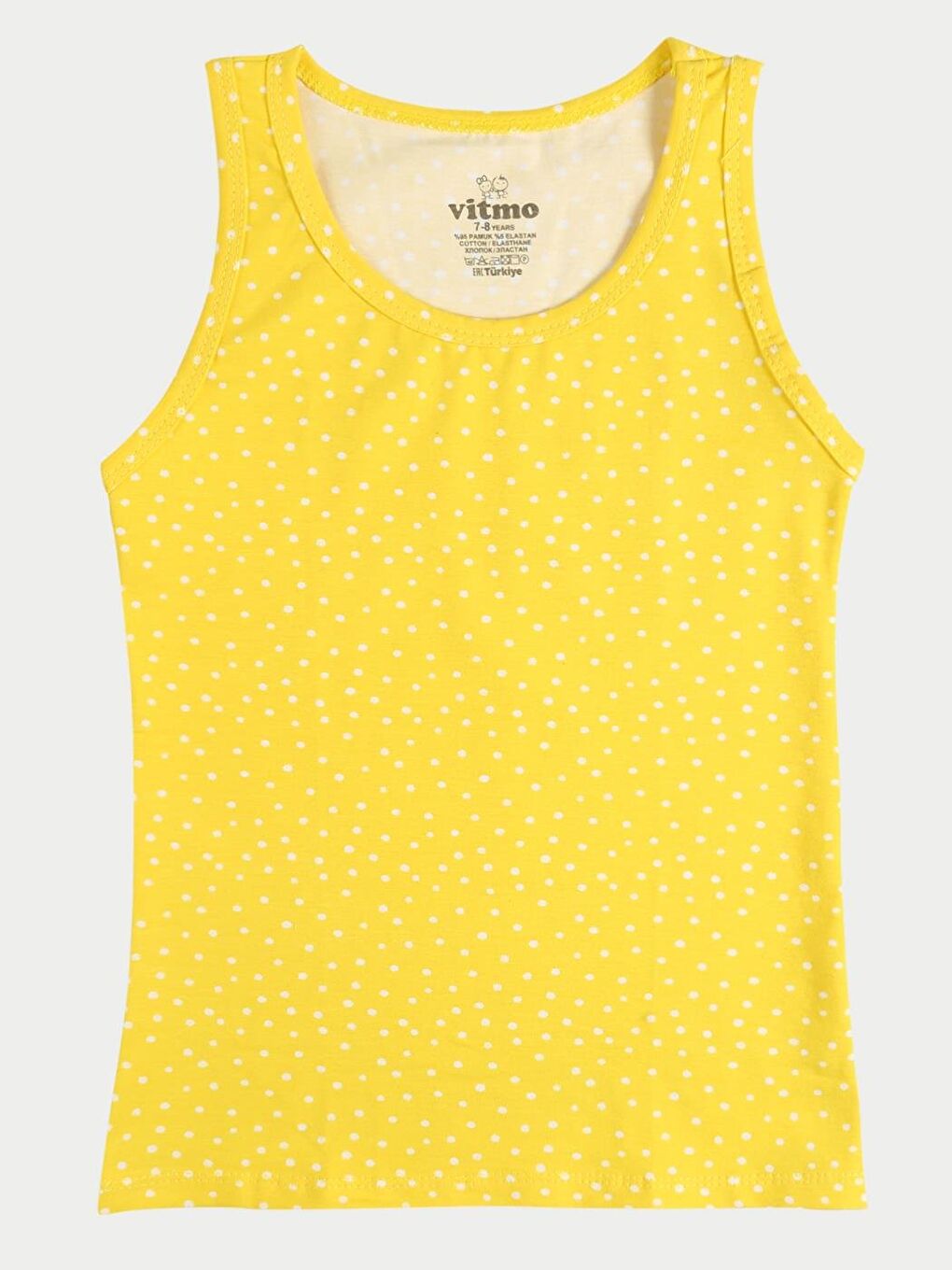 3'Lü Kız Çocuk Pamuklu Rain Karışık Atlet-1