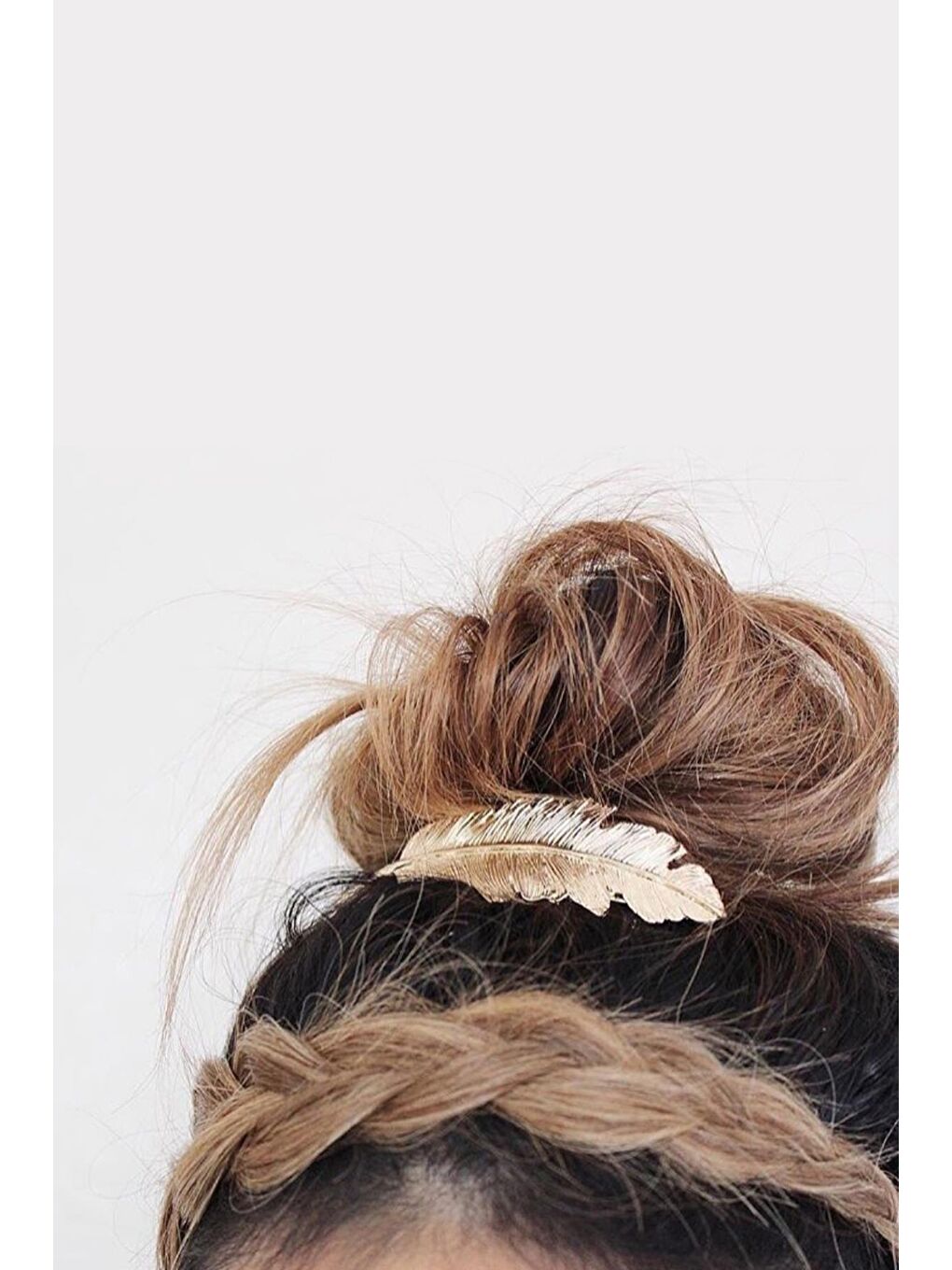 Sarı Tüy Otomatik Toka Altın-1