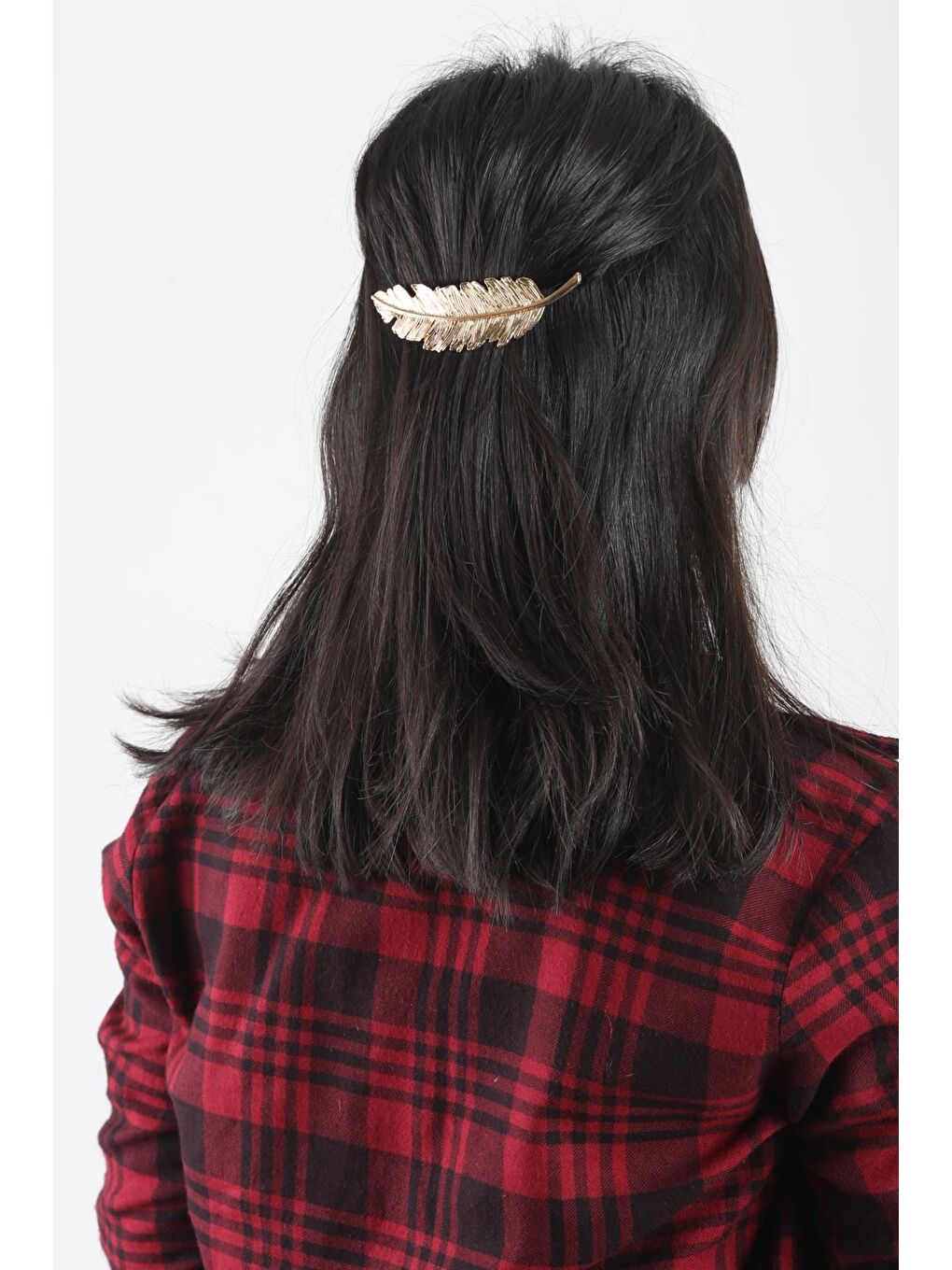 Sarı Tüy Otomatik Toka Altın-3