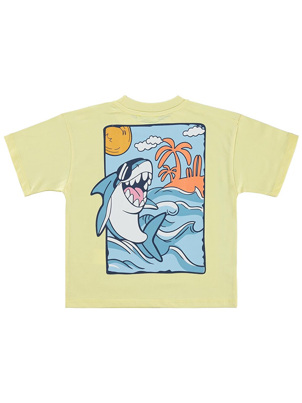 Boys Vacay Mood 2-5 Yaş Tişört - Sarı-1
