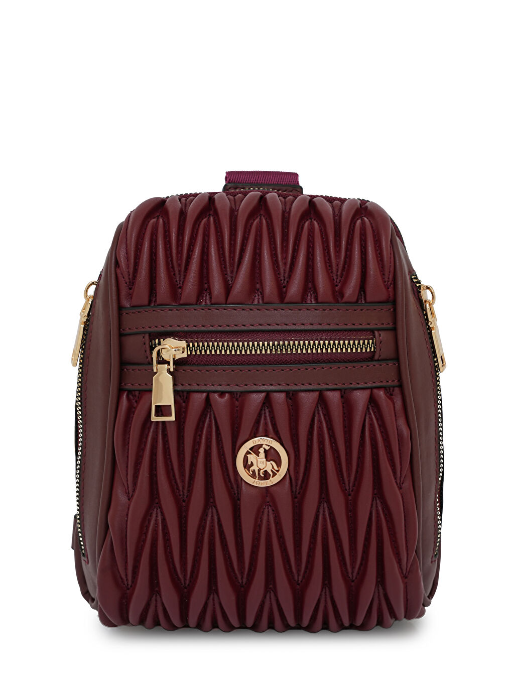 Bordo Fermuarlı Bel Çantası DJ250-4-1