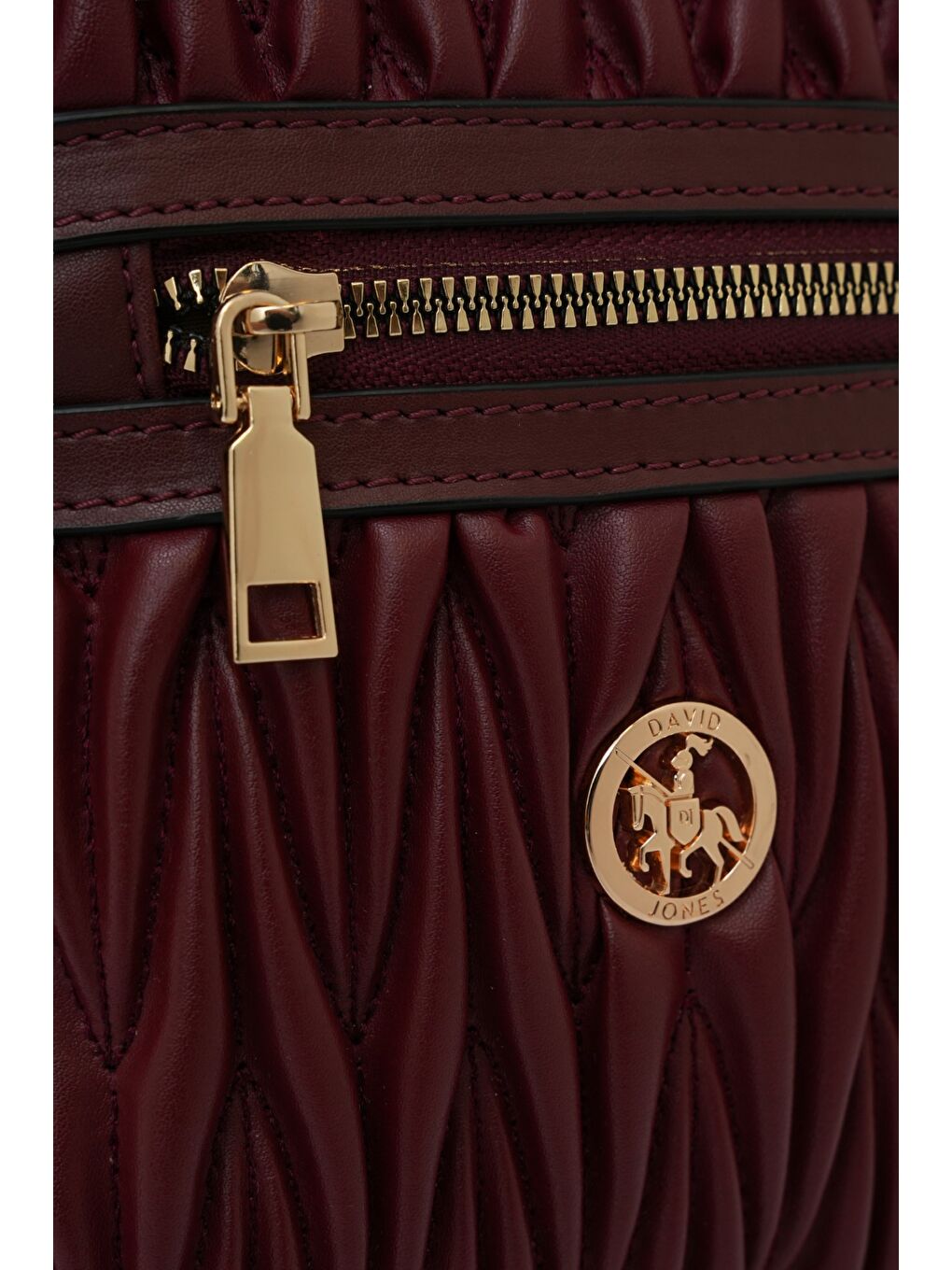 Bordo Fermuarlı Bel Çantası DJ250-4-3