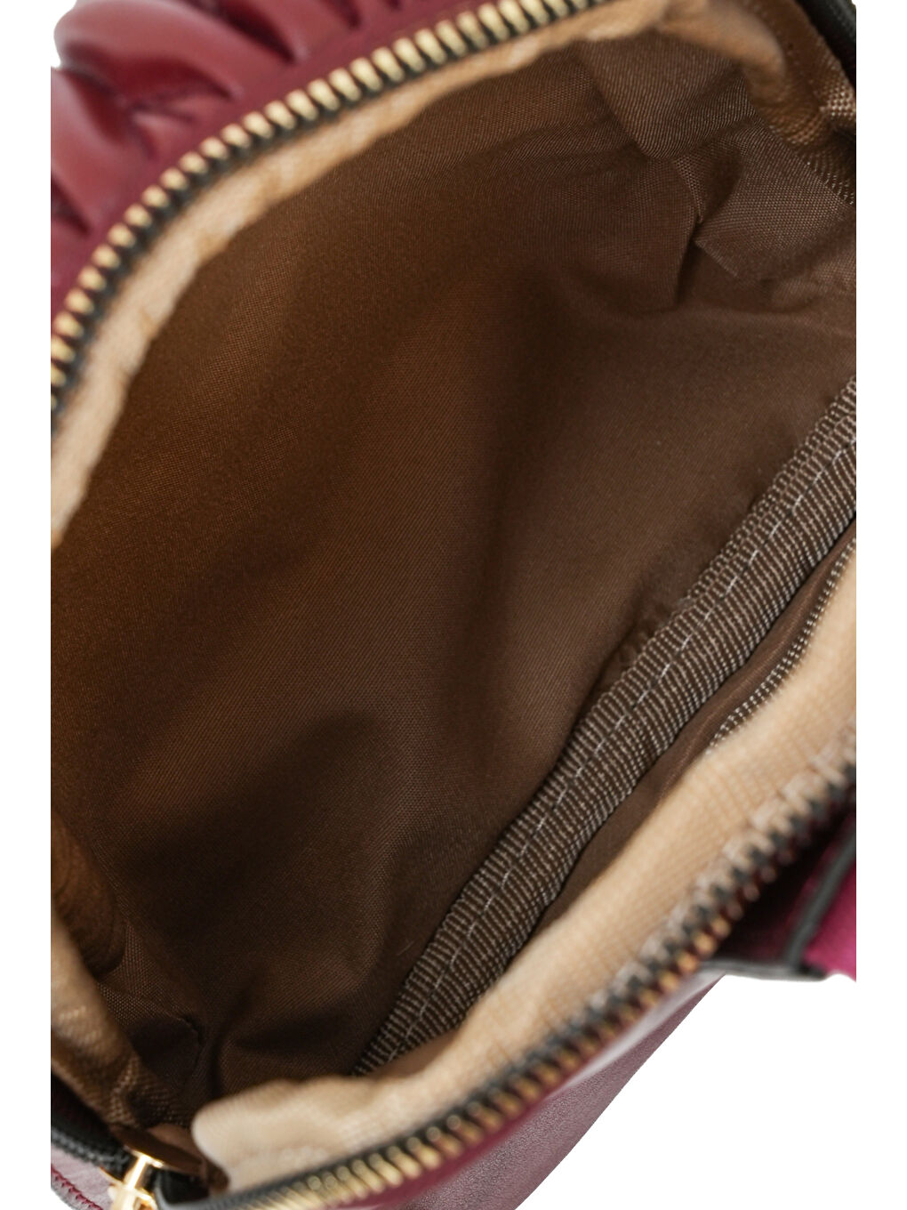 Bordo Fermuarlı Bel Çantası DJ250-4-4