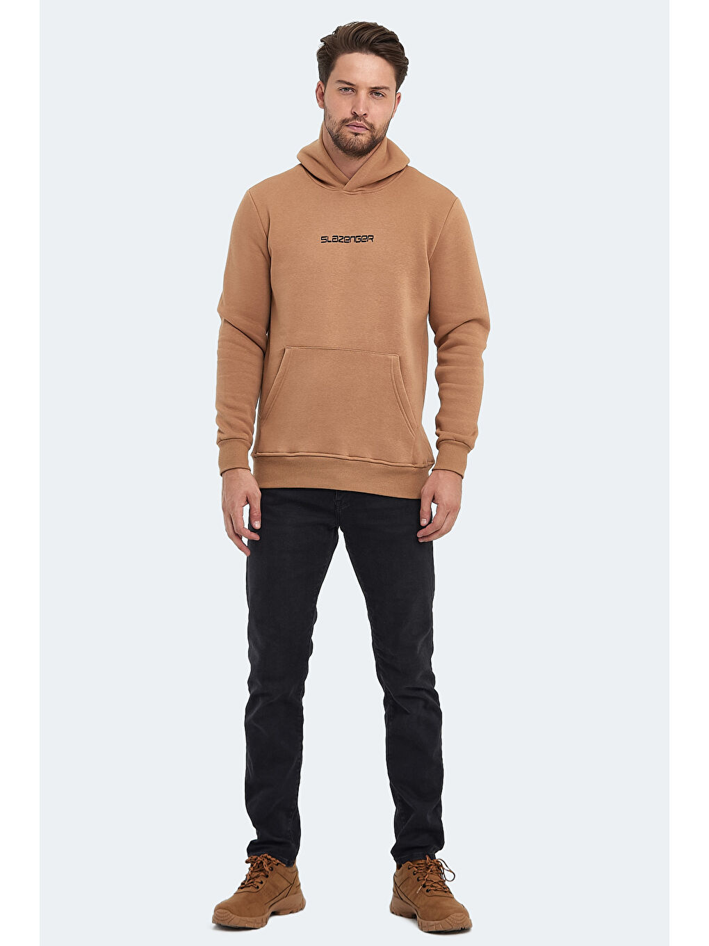 BUSTER  Erkek Hoodie Bej-6