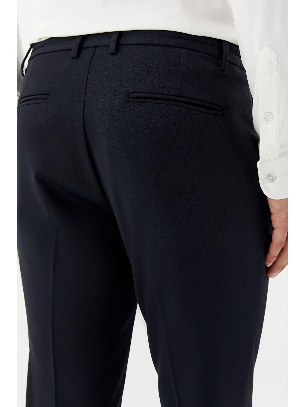 Lacivert Regular Fit Yan Cepli Jogger Erkek Pantolon-5