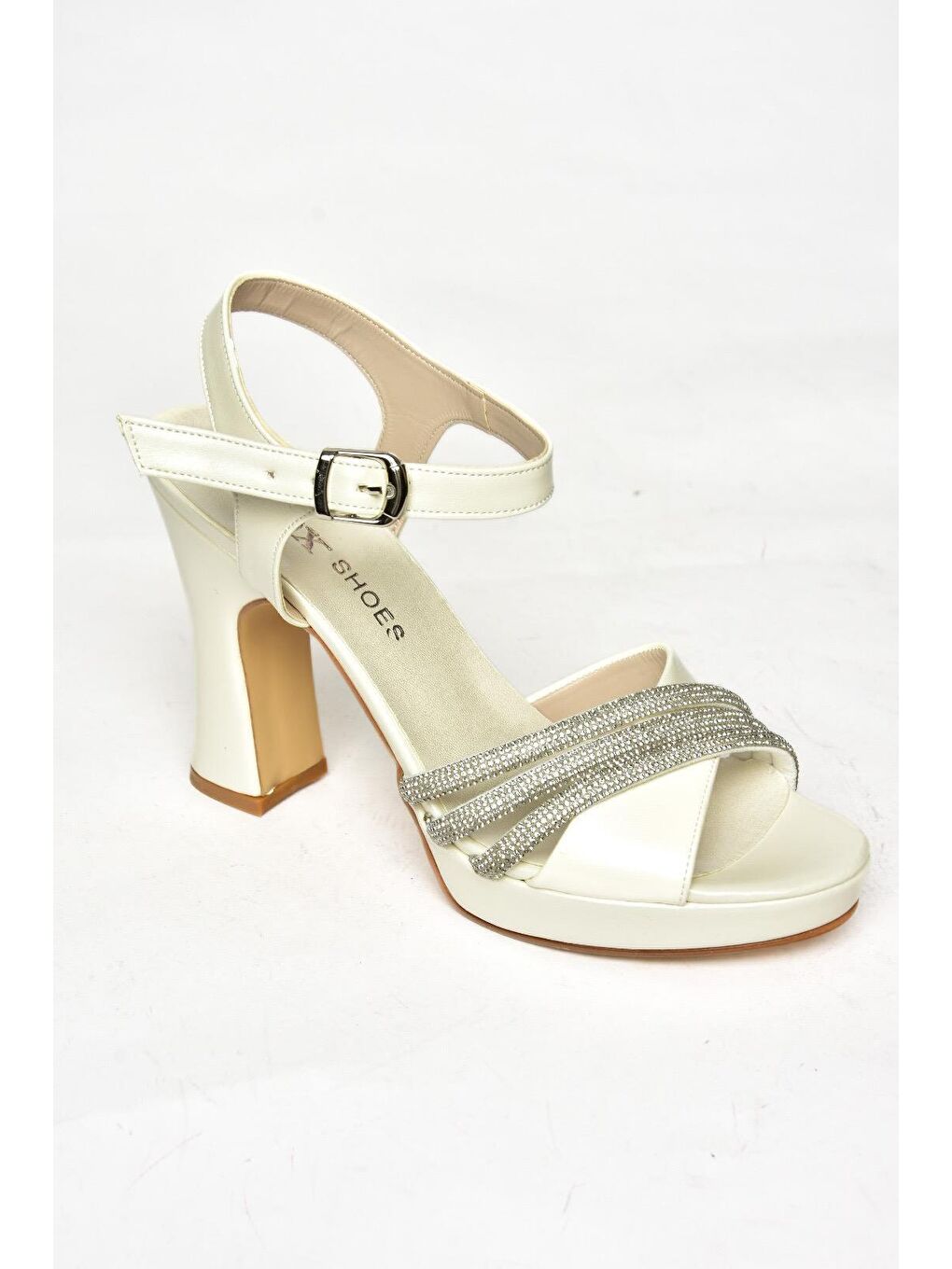 Bej S2465755 Sedef Kadın Topuklu Ayakkabı-3