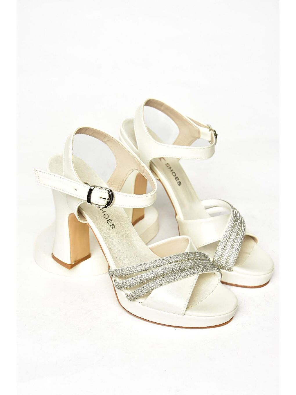 Bej S2465755 Sedef Kadın Topuklu Ayakkabı-5