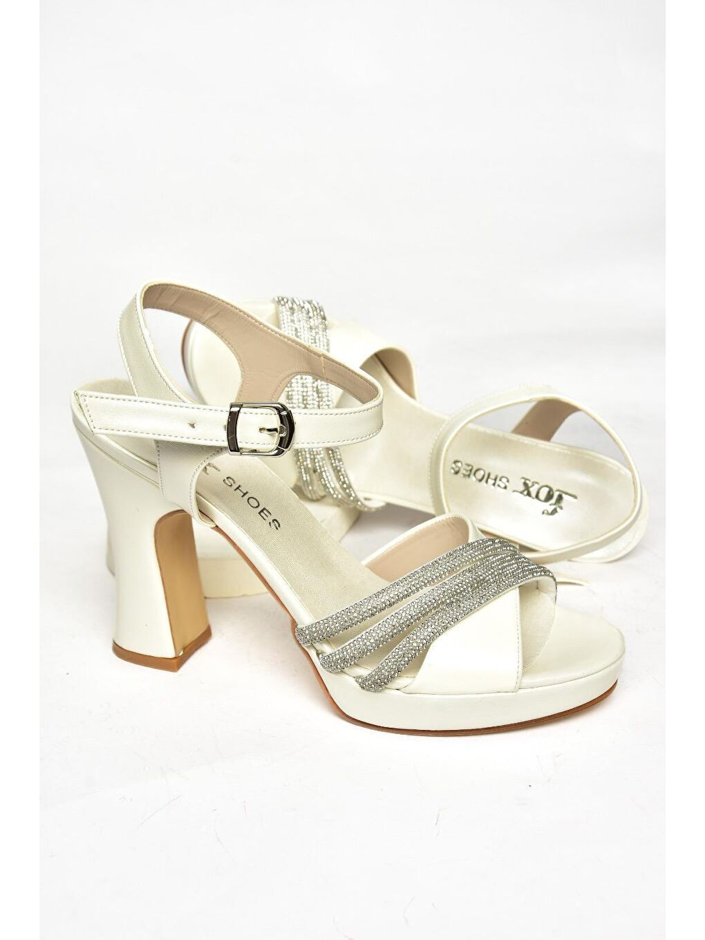 Bej S2465755 Sedef Kadın Topuklu Ayakkabı-6