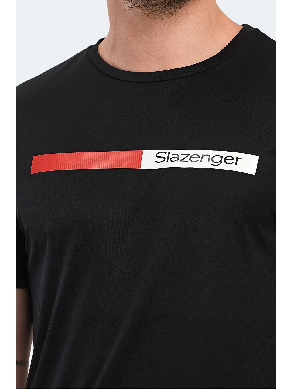 SLAZENGER Siyah Erkek Tişört Siyah - 3