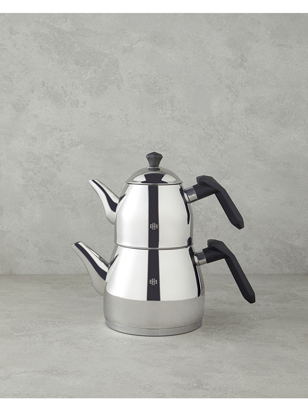 Roxane Çelik Orta Boy Çaydanlık 1.20-2.20 L Siyah