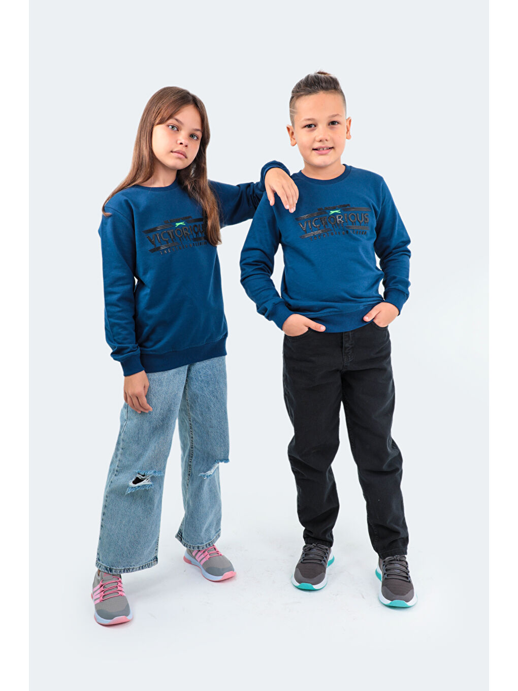 DUNA Unisex Çocuk Sweatshirt Lacivert-6