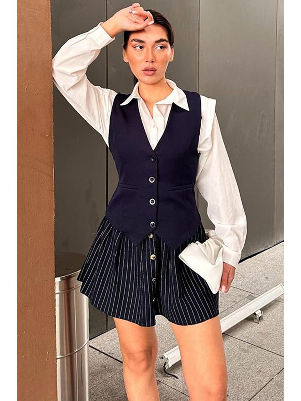 Lacivert Kadın Yelek Mg2332