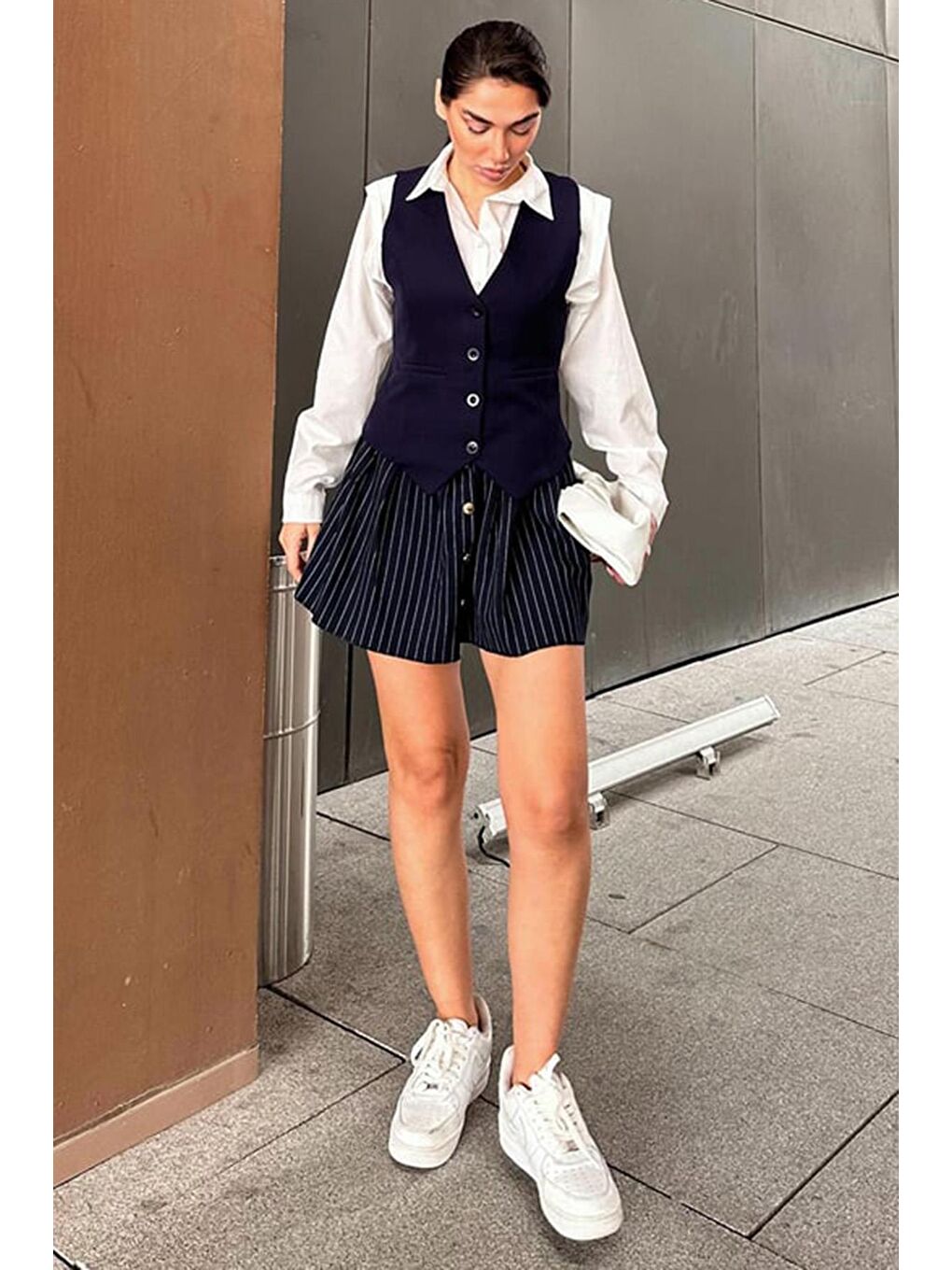 Lacivert Kadın Yelek Mg2332-1