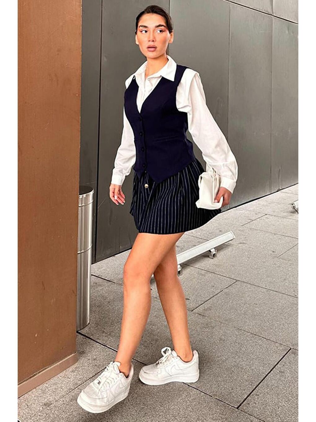 Lacivert Kadın Yelek Mg2332-3