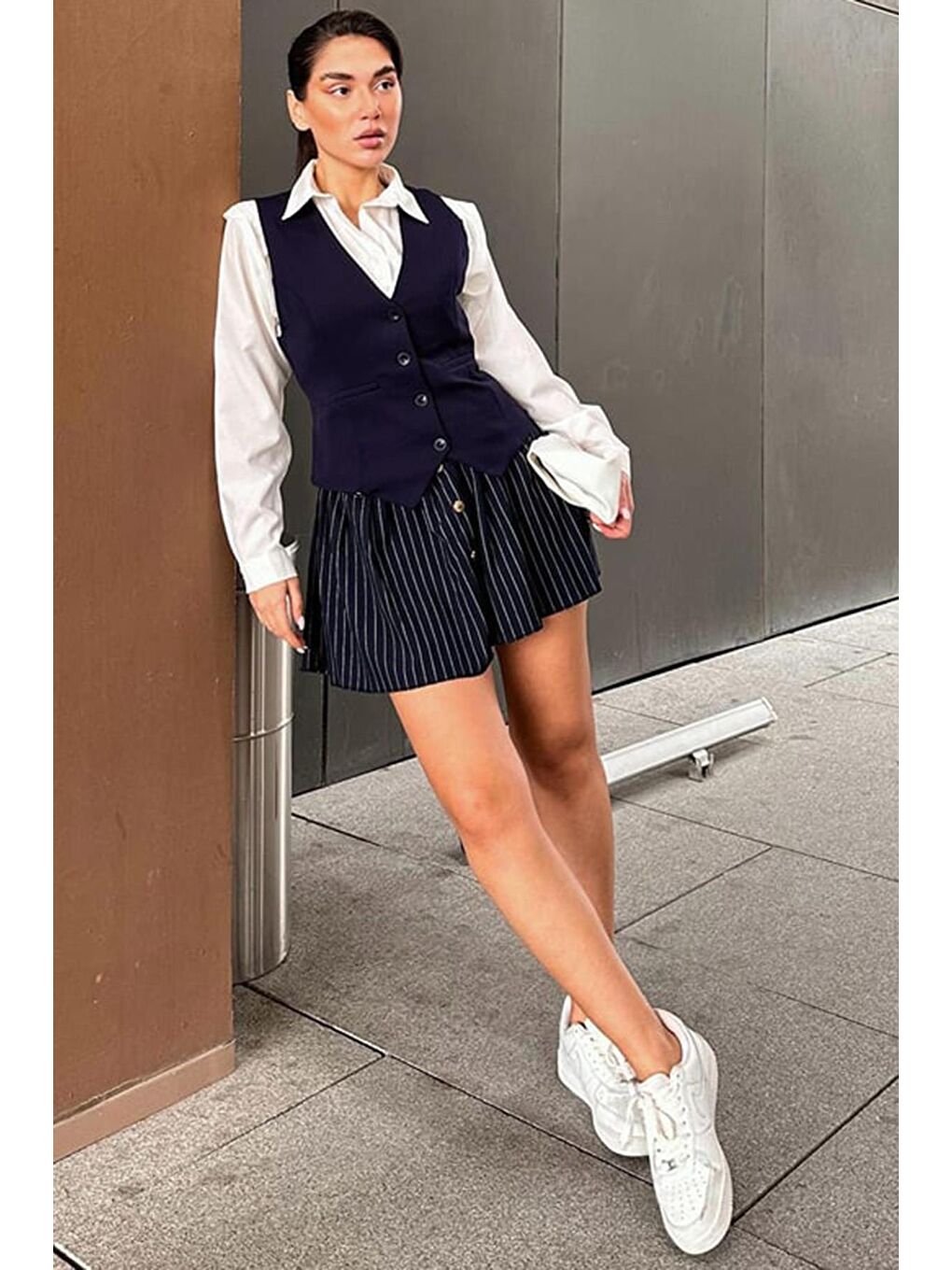 Lacivert Kadın Yelek Mg2332-4