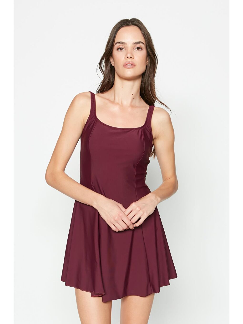 Şortlu Mayo 7490 Mürdüm