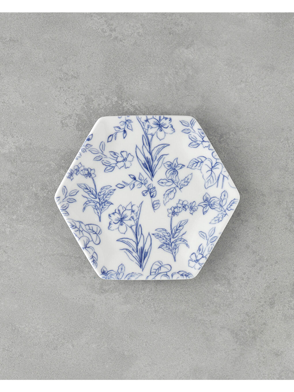 Zeta Bone Porselen Pasta Tabağı 17 cm Mavi