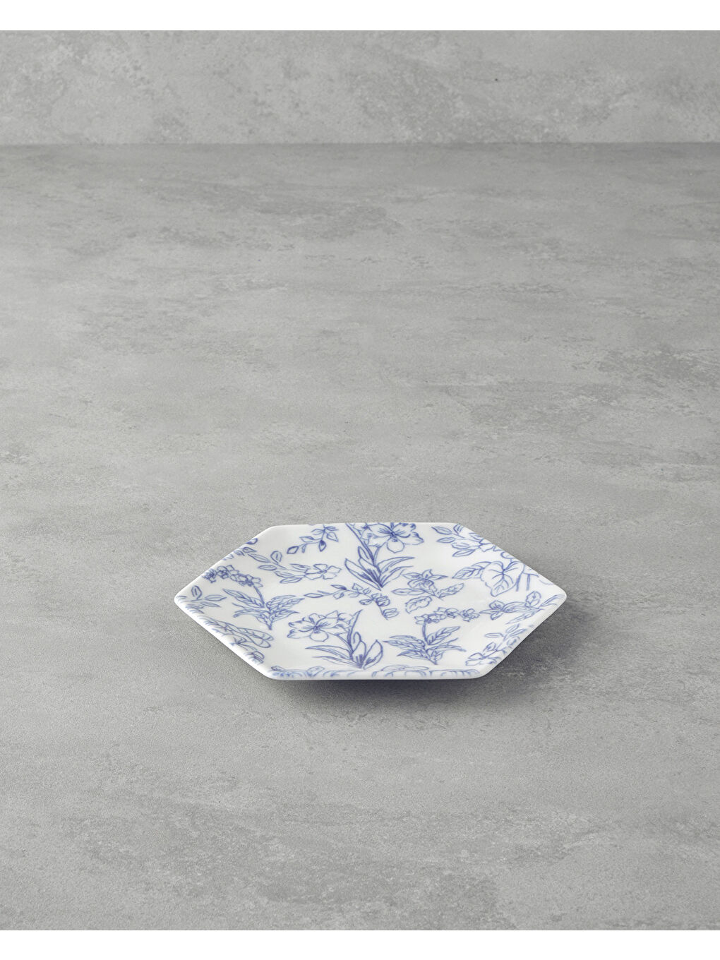 Zeta Bone Porselen Pasta Tabağı 17 cm Mavi-1