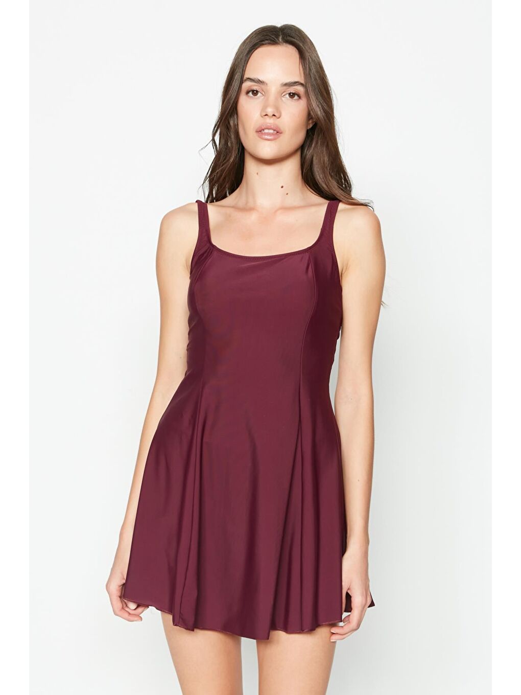 Şortlu Mayo 7490 Mürdüm-1